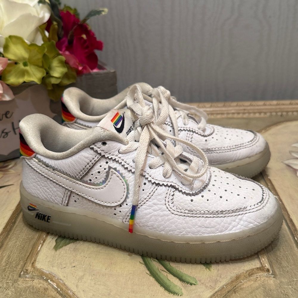 Nike Air Force One PS Be True Low Sneakers Child’s Sz 12C - Picture 2 of 16